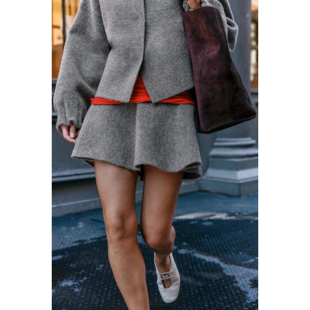 ZARA KNIT MINI SKIRT